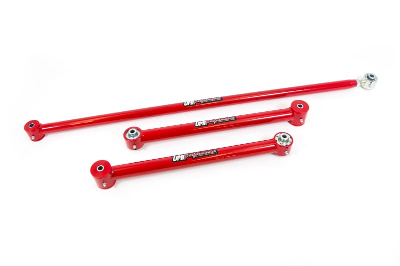 UMI Performance — Rear control arms with adjustable Roto-Joint & panhard bar for improved handling