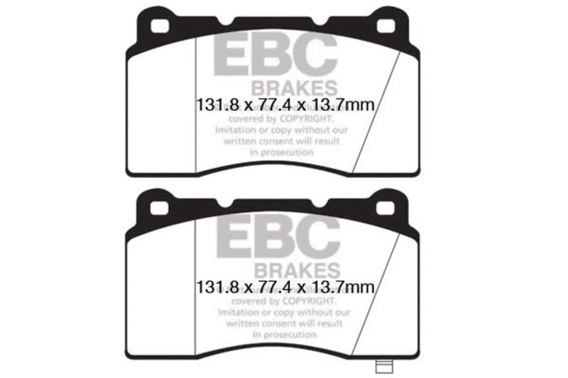 EBC — Redstuff Ceramic Low Dust Brake Pads