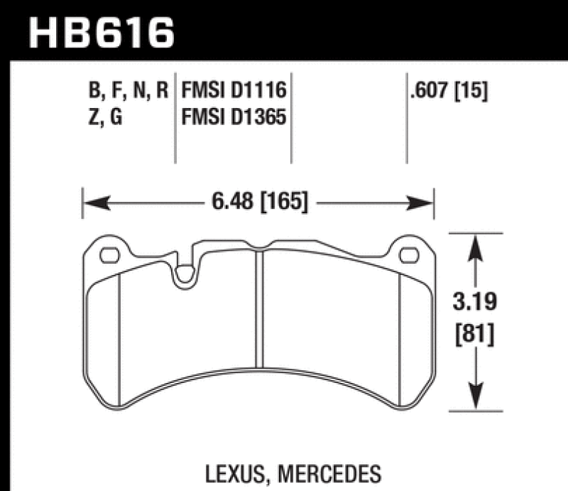 Hawk Performance — ER-1 Disc Brake Pad