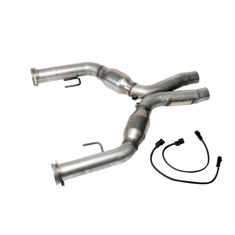 BBK — 2005-2010 MUSTANG GT 2-3/4 SHORT MID X PIPE WITH CONVERTERS
High-Flow Short Mid X-Pipe Assembly