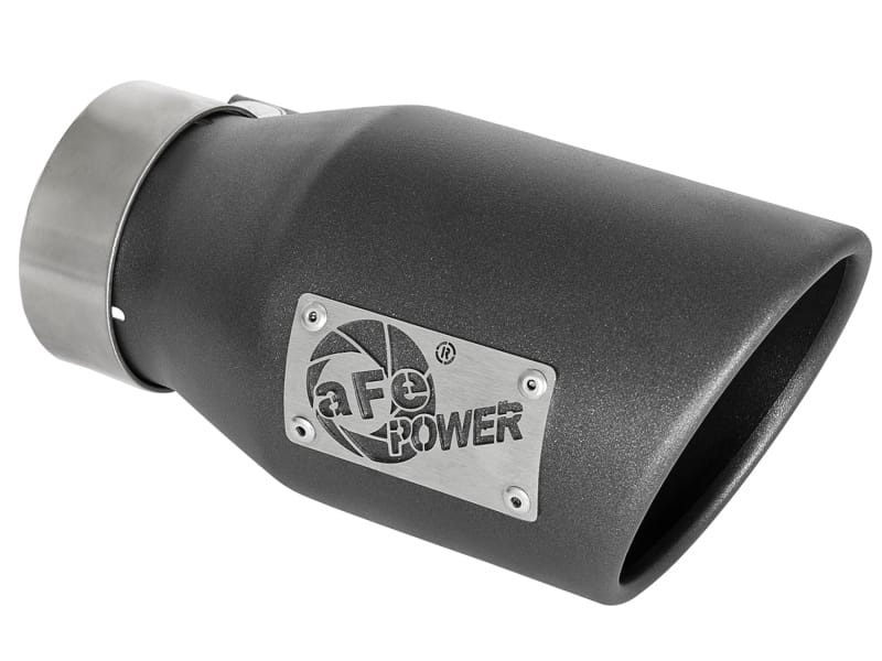 aFe — MACH Force-Xp 409 Stainless Steel Clamp-on Exhaust Tip High-Temp Metallic Blac