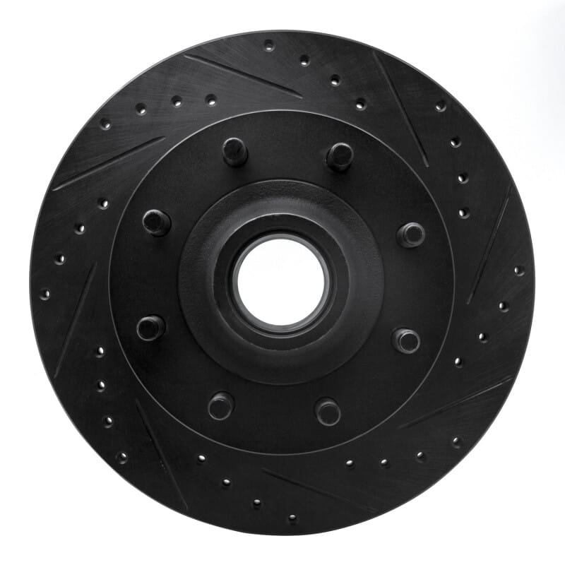R1 Concepts — R1 Concepts Brake Rotor Drilled and Slotted Black