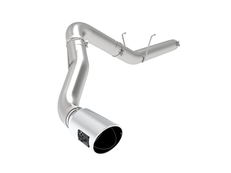 aFe — ATLAS 5 IN Aluminized Steel DPF-Back Exhaust System w/Polished Tip