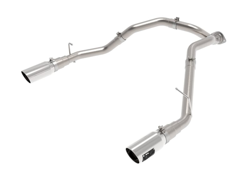 aFe — Large Bore-HD 3 IN 409 Stainless Steel DPF-Back Exhaust System w/Polished Tip