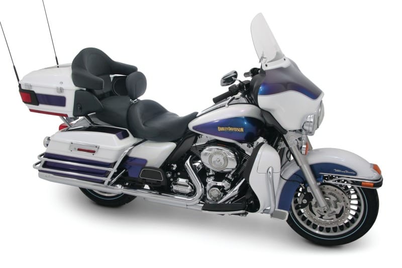 Mustang Motorcycle — Mustang 08-21 Harley Electra Glide Std, Rd Glide ,Rd King, Str Glide Std Touring Solo Seat - Black