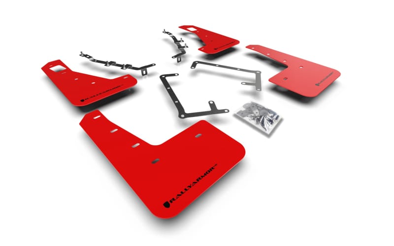 Rally Armor — Red Mud Flap/Black Logo