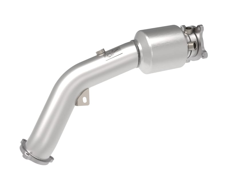 aFe — Twisted Steel Downpipe 3 IN 304 Stainless Steel w/ Cat