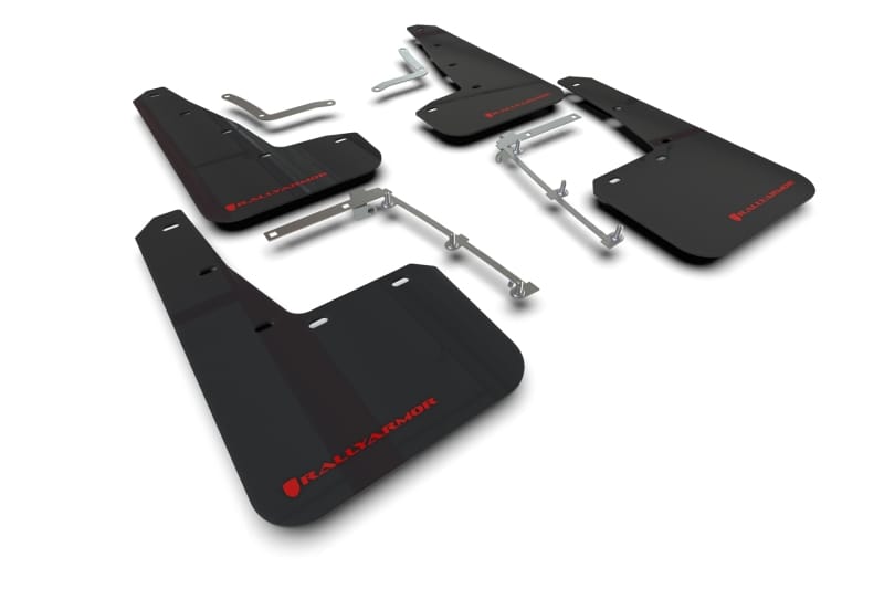 Rally Armor — Black Mud Flap/Red Logo