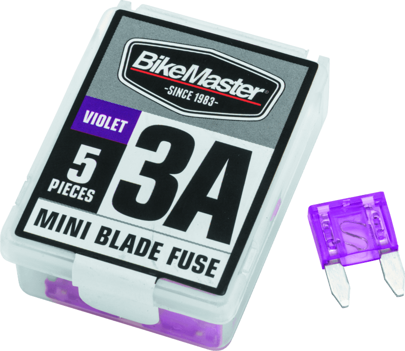 BikeMaster — BikeMaster 5Piece 3A Replacement Mini Blade Fuse