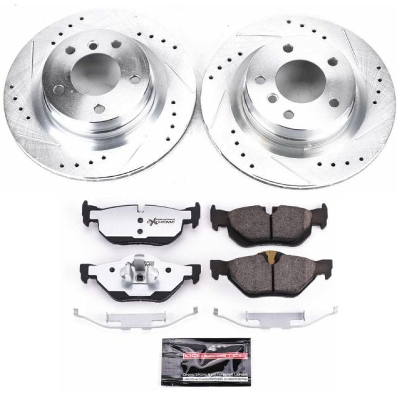PowerStop — Z26 Street Performance Ceramic Brake Pad and Drilled & Slotted Rotor Kit