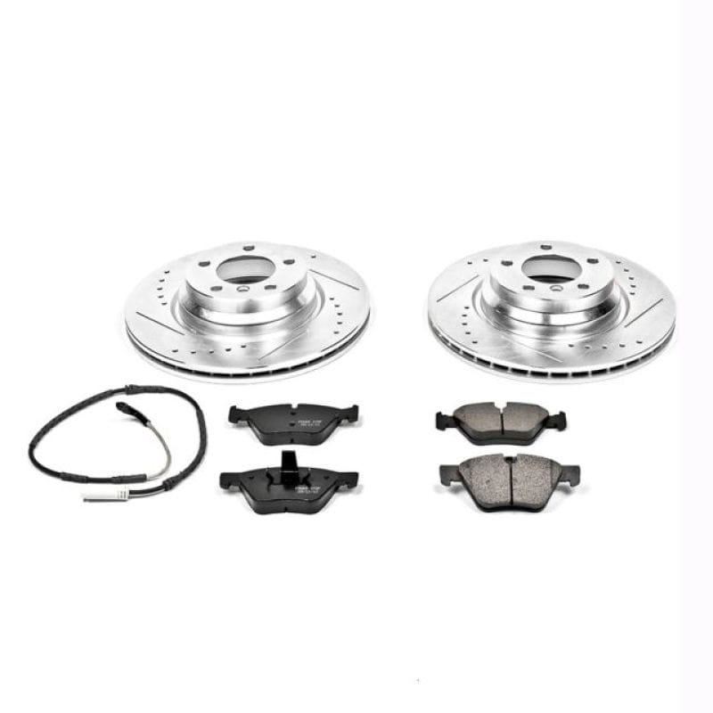 PowerStop — Z23 Daily Driver Carbon-Fiber Ceramic Brake Pad and Drilled & Slotted Rotor Kit