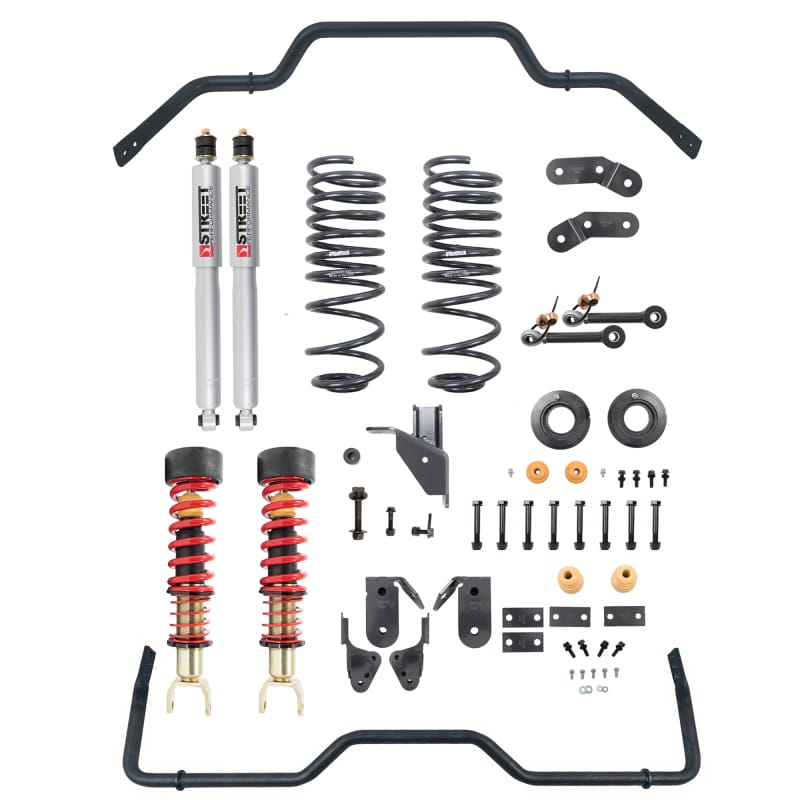 Belltech — PERFORMANCE HANDLING KIT W/ HEIGHT ADJUSTABLE COILOVERS & SWAY BAR SET - 1063HK
Complete Kit Inc. Height Adjustable Front Coilovers & Rear Sway Bar