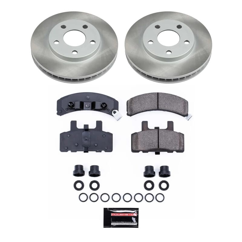 PowerStop — Semi-Coated Rotor and Low-Dust Ceramic Brake Pad Kit