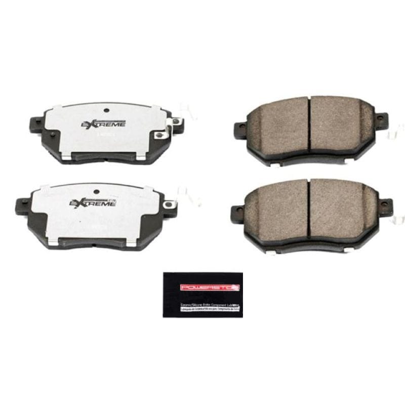 PowerStop — PowerStop - Z26 Performance Carbon-Fiber Ceramic Brake Pads with Hardware Kit