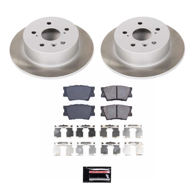 PowerStop — Semi-Coated Rotor and Low-Dust Ceramic Brake Pad Kit