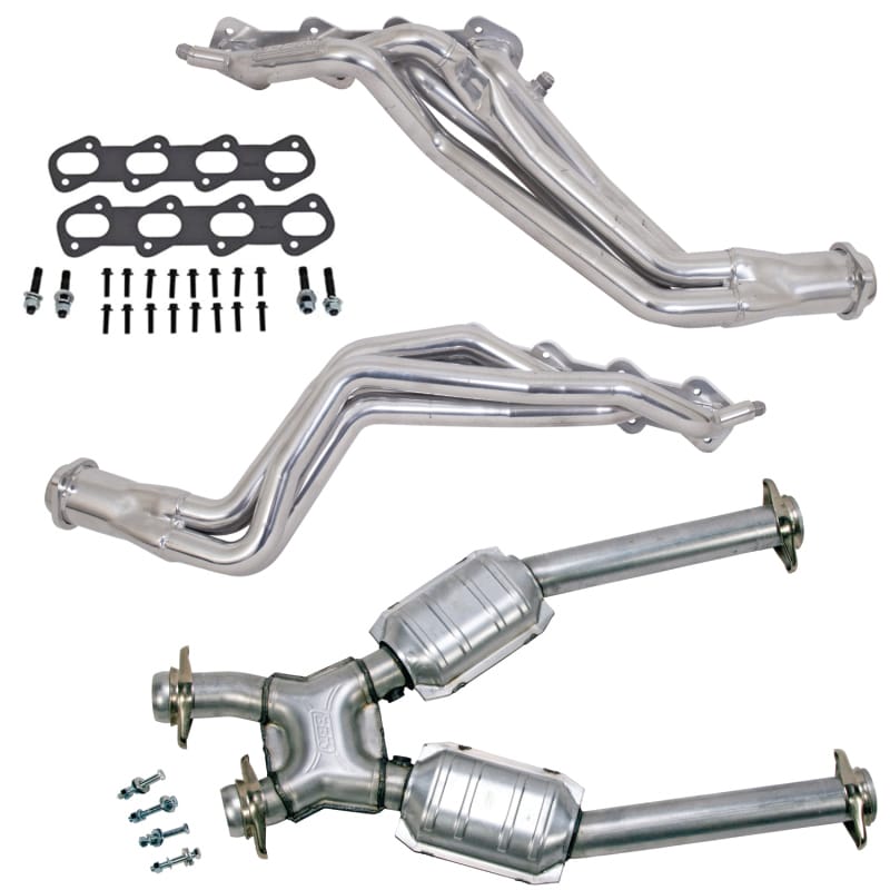 BBK — 96-98 MUSTANG COBRA 1-5/8 LONG TUBE HEADERS PLUS MID PIPE (SILVER CERAMIC)
Long Tube Exhaust Header w/Catted Mid X Pipe