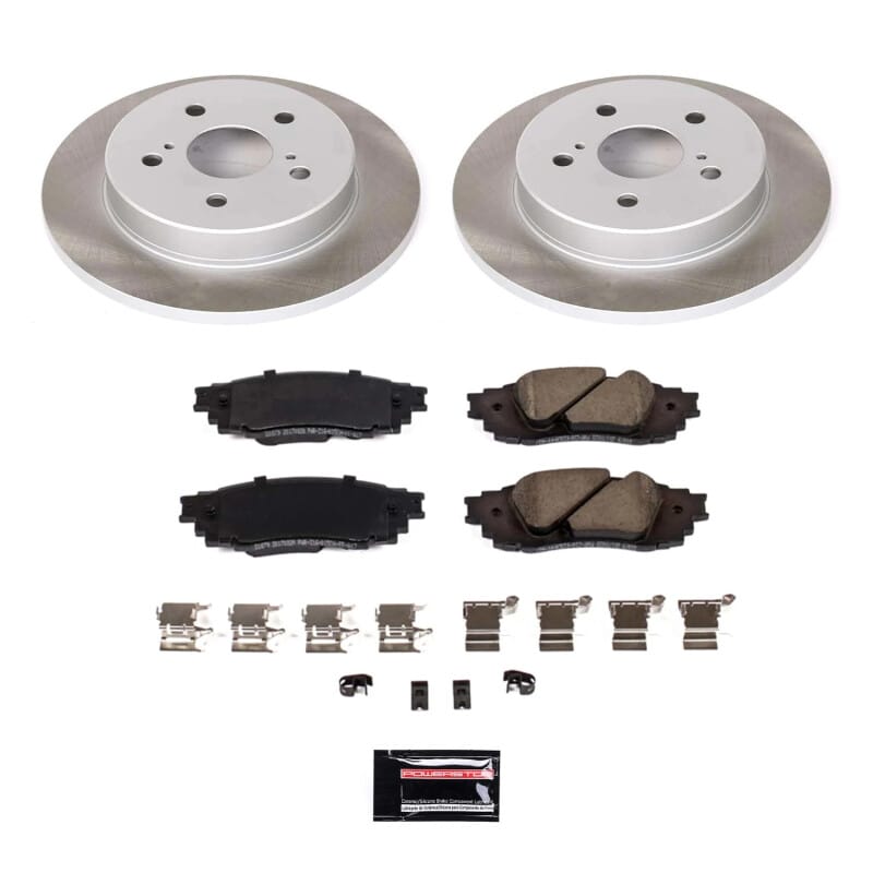 PowerStop — Semi-Coated Rotor and Low-Dust Ceramic Brake Pad Kit
