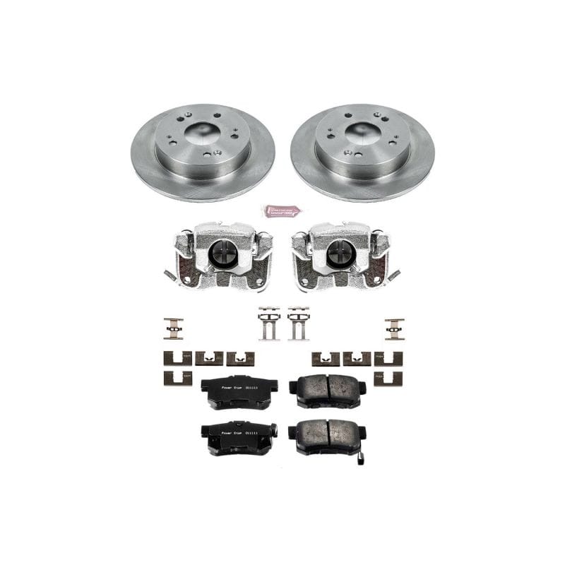 PowerStop — OE Stock Replacement Low-Dust Ceramic Brake Pad, Rotor and Caliper Kit
