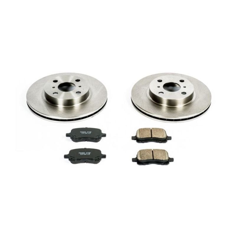 PowerStop — OE Stock Replacement Low-Dust Ceramic Brake Pad and Rotor Kit