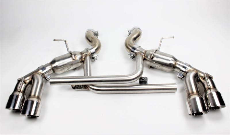 Mishimoto — Quad Tip Pro Axle-Back Exhaust, Polished, fits Chevrolet Camaro SS 2016-2024
