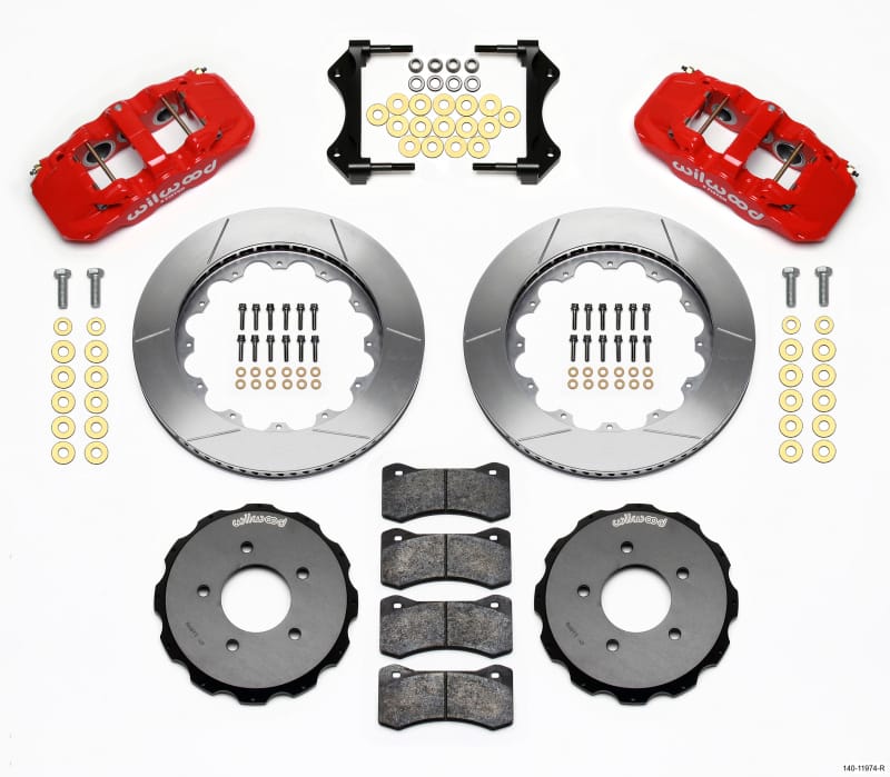 Wilwood — KIT,FRONT,BMW,E46,99-06,AERO6,14.00 RED