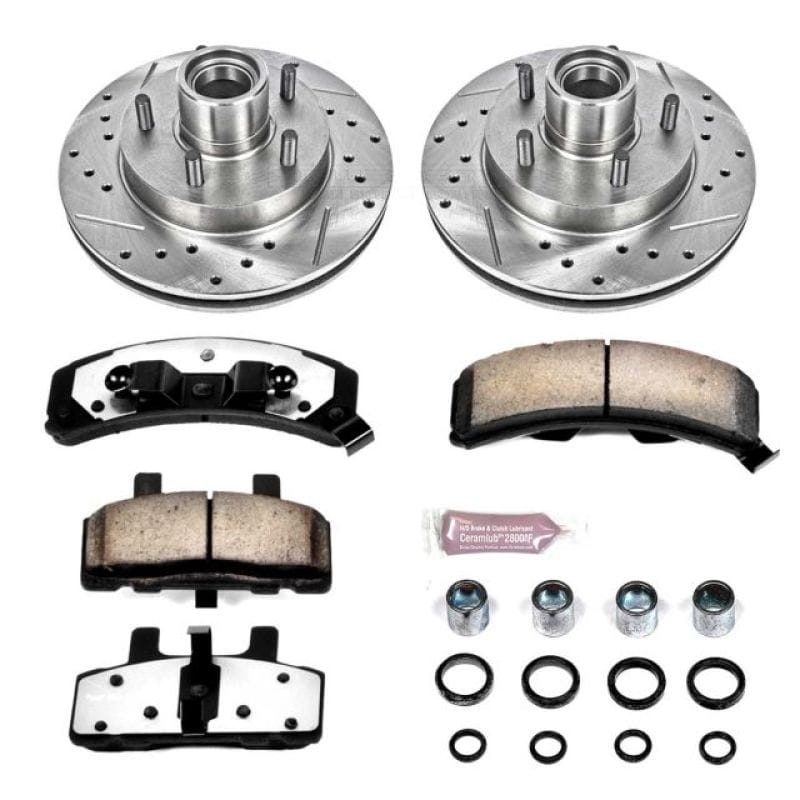 PowerStop — Z36 Truck and SUV Carbon-Fiber Ceramic Brake Pad and Drilled & Slotted Rotor Kit