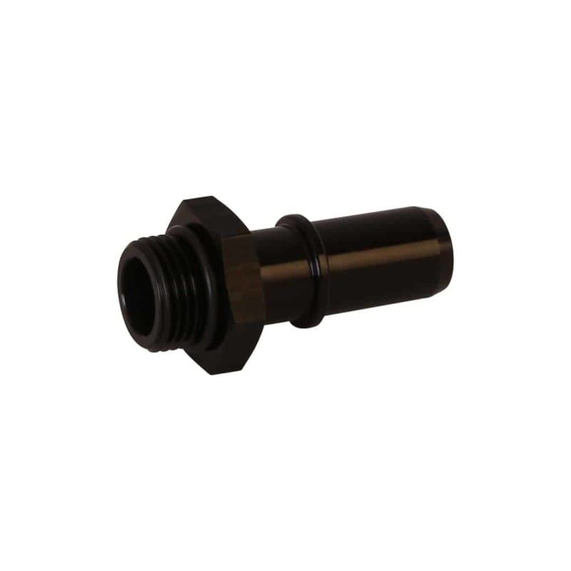 Aeromotive — Adapter, Male 5/8 Quick Connect, Short, Male AN-08 ORB, Straight