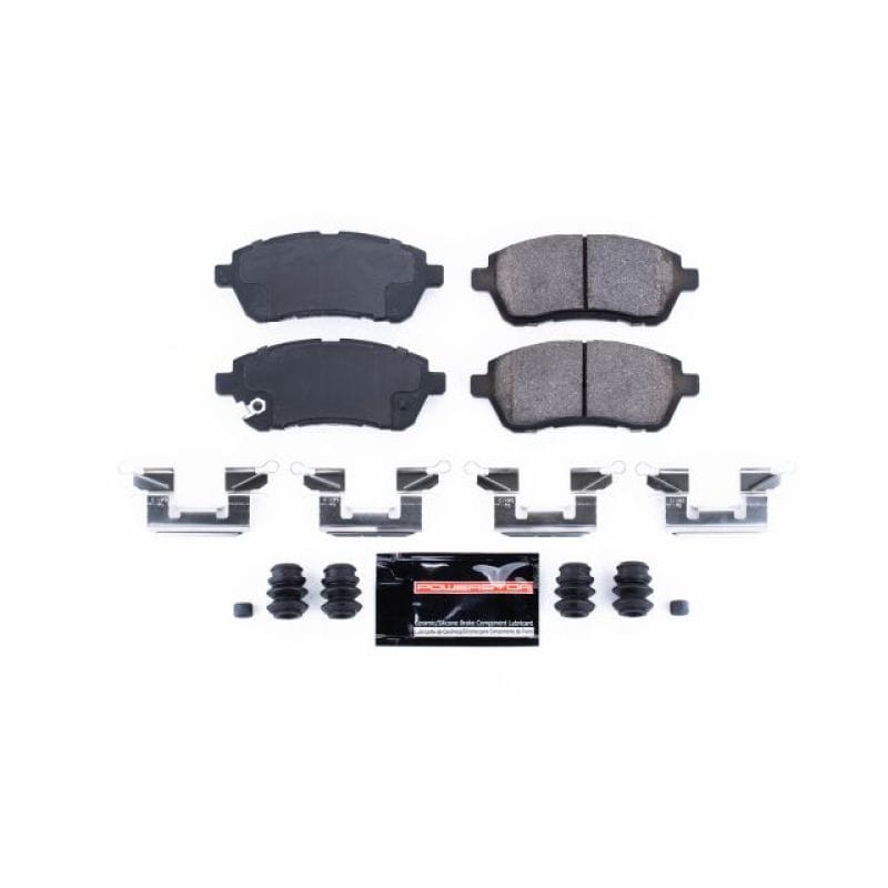 PowerStop — PowerStop - Z23 Daily Driver Carbon-Fiber Ceramic Brake Pads with Hardware Kit