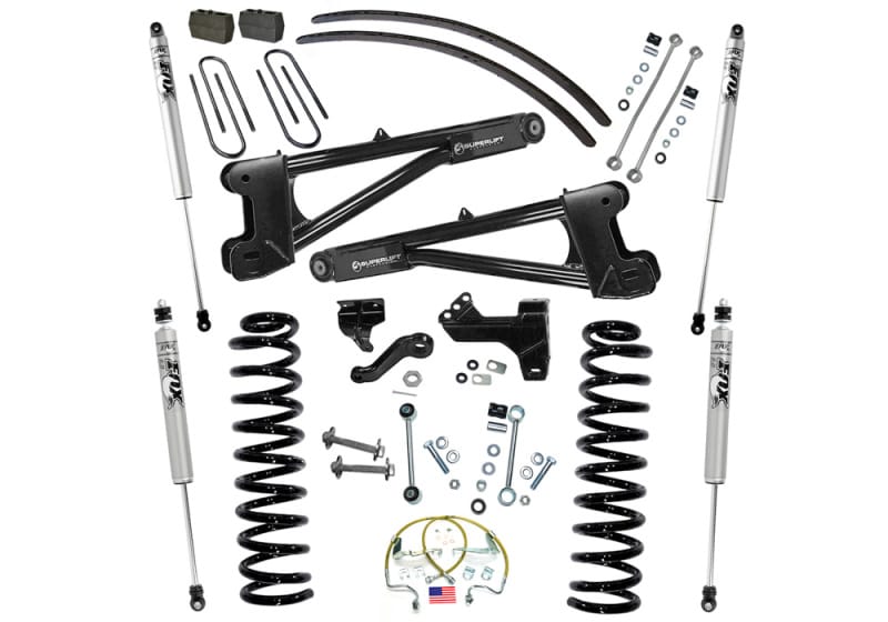 Superlift — 6" Lift Kit w/ FOX Shocks - 08-10 F250/350 4WD Diesel w/ Replacement Radius Arms
6in. Lift Kit w/FOX Shocks-08-10 F250/350 4WD Diesel w/Replacement Radius Arms