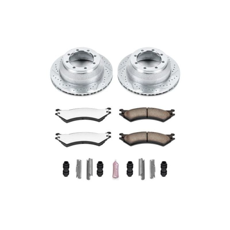 PowerStop — Z36 Truck and SUV Carbon-Fiber Ceramic Brake Pad and Drilled & Slotted Rotor Kit