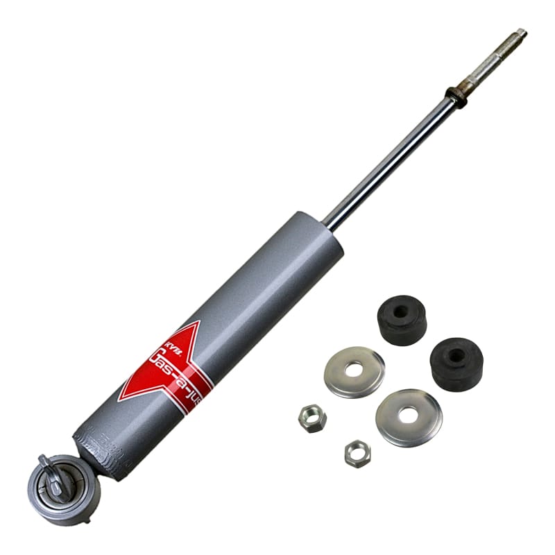 KYB — The KYB Gas-a-just monotube shock absorber has additional performance advantages over the traditional twin-tube design: It can instantly, automatically adjust to your performance needs and never experiences fade due to aeration. The KYB Gas-a-just has two separate working chambers: An air-free hydraulic piston and valve area for responsiveness and control, and a second high-pressure nitrogen gas area with a floating piston that provides a comfortable ride during normal driving and adds instant p
High Pressure Monotube Gas Shock for Cars and Trucks