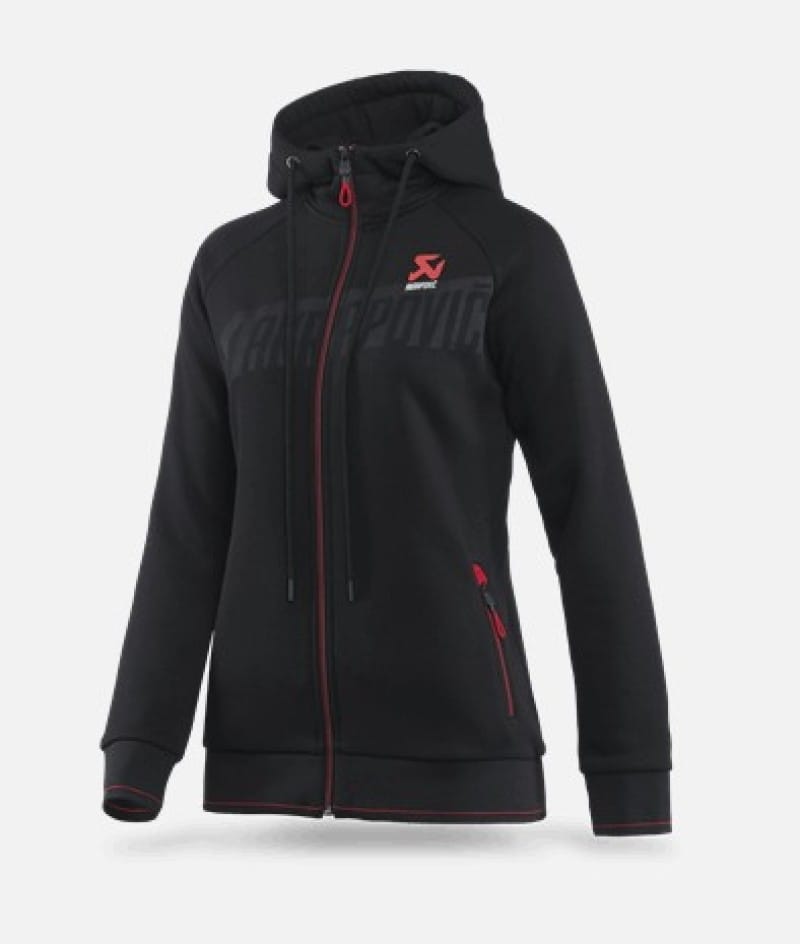 Akrapovic — Akrapovic Womens Corpo Zip Hoodie Black - S