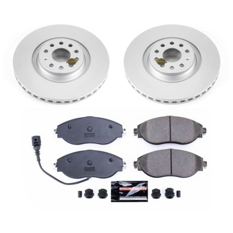 PowerStop — Genuine Geomet Coated Rotor and Carbon-Fiber Ceramic Brake Pad Kit