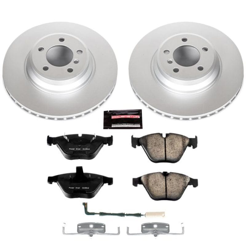 PowerStop — Genuine Geomet Coated Rotor and Carbon-Fiber Ceramic Brake Pad Kit