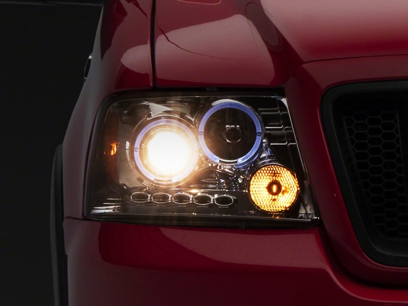 Raxiom — Raxiom 04-08 Ford F-150 Dual LED Halo Projector Headlights- Chrome Housing (Clear Lens)
Headlights