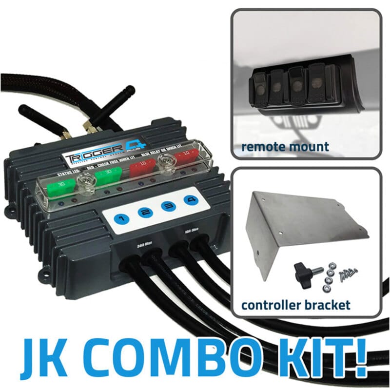 ORACLE Lighting — TRIGGER 4 PLUS Wireless Accessory Control System COMBO KIT - Jeep JK
