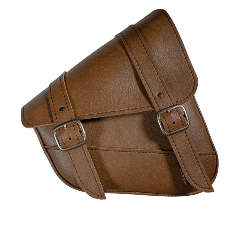 Willie & Max — Willie & Max HD Sportsters,Custom Hard Tails Swingarm Bag Dual Shock(10.5inLx11.5inWx 4.5in H)-Brown