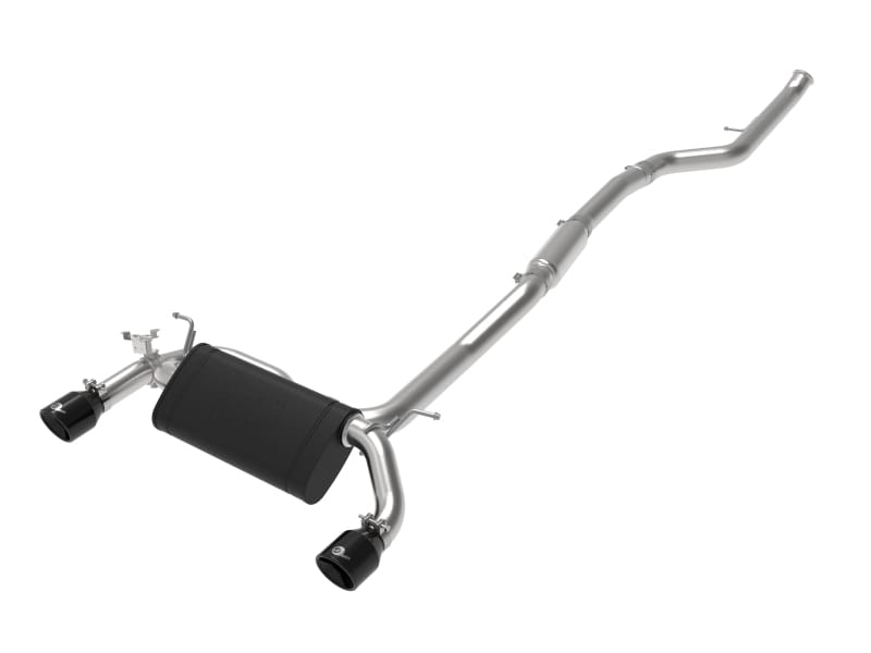 aFe — MACH Force-XP 3 IN to 2-1/2 IN 304 Stainless Steel Cat-Back Exhaust Black