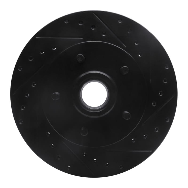 R1 Concepts — R1 Concepts Brake Rotor Drilled and Slotted Black