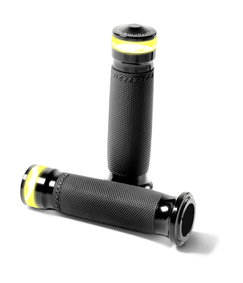 Performance Machine — Performance Machine Contour Led Handle Grip Set - Black Ano