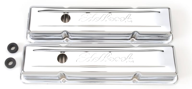 Edelbrock — Edelbrock Valve Cover Signature Series Chevrolet 1959-1986 262-400 CI V8 Low Chrome
CHROME/PRO-FLO