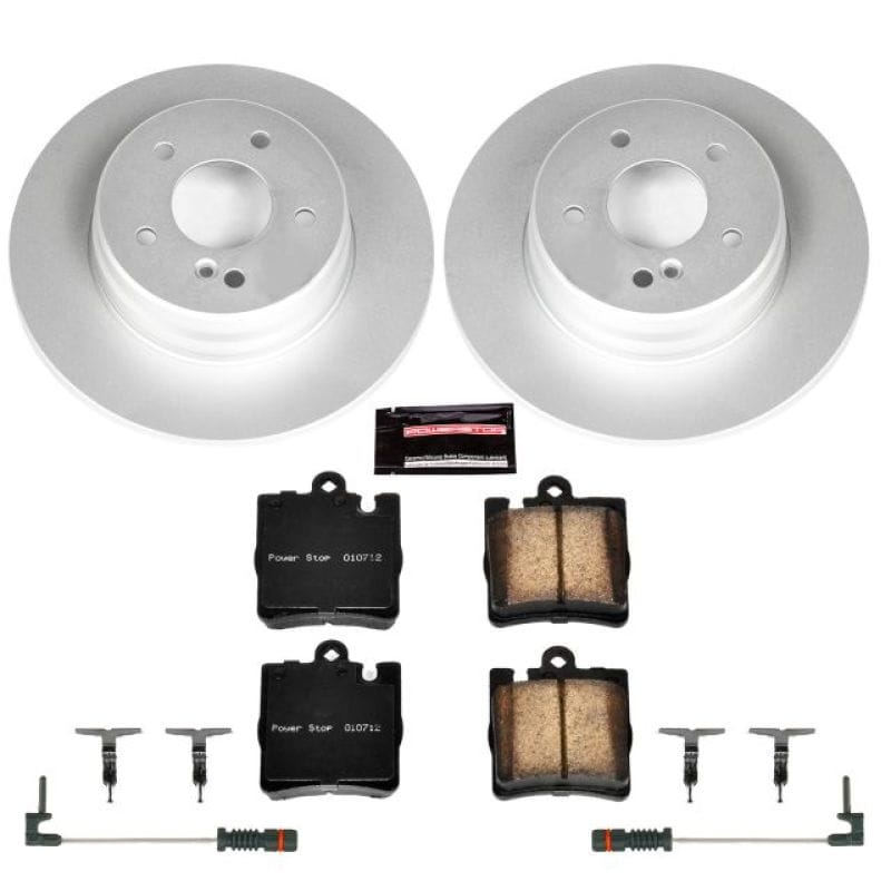 PowerStop — Genuine Geomet Coated Rotor and Carbon-Fiber Ceramic Brake Pad Kit