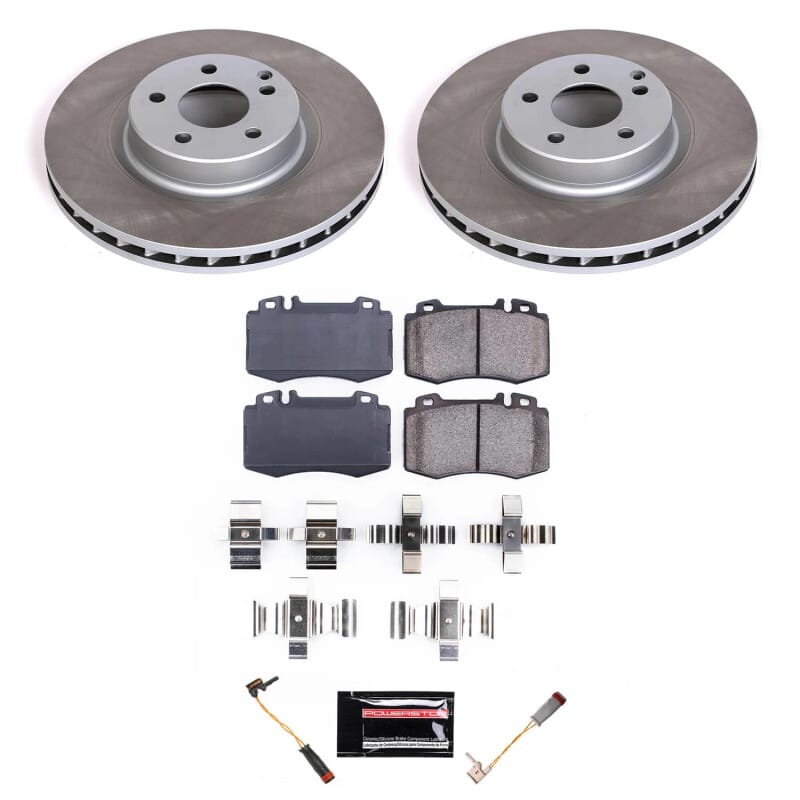 PowerStop — Semi-Coated Rotor and Low-Dust Ceramic Brake Pad Kit