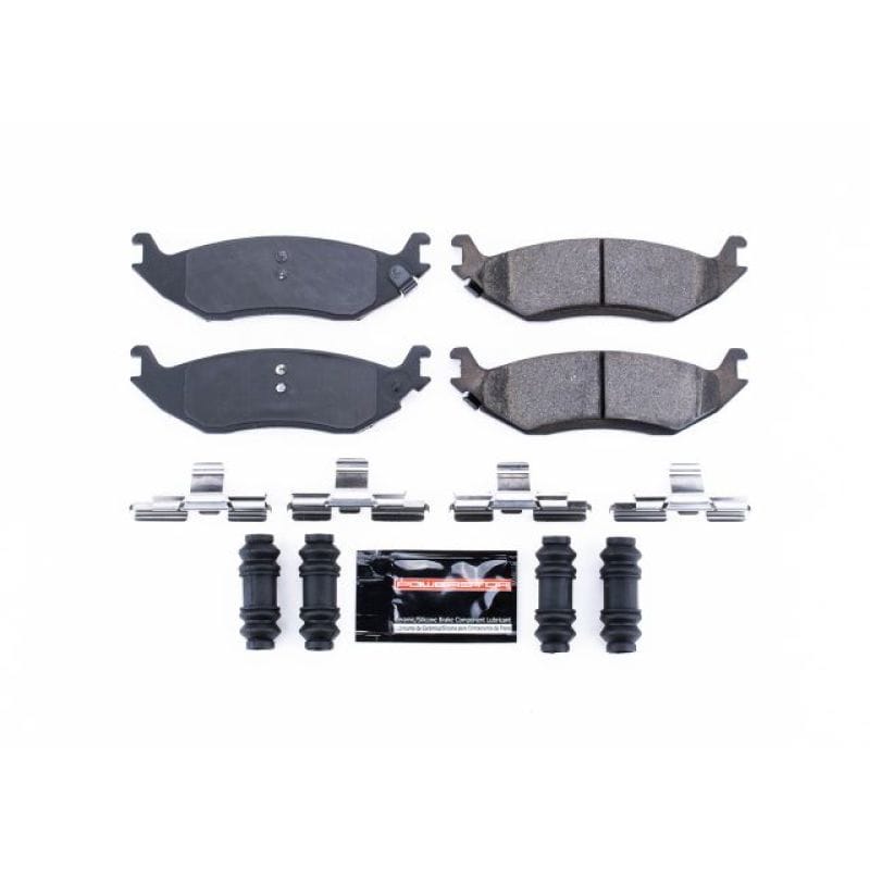 PowerStop — PowerStop - Z23 Daily Driver Carbon-Fiber Ceramic Brake Pads with Hardware Kit
