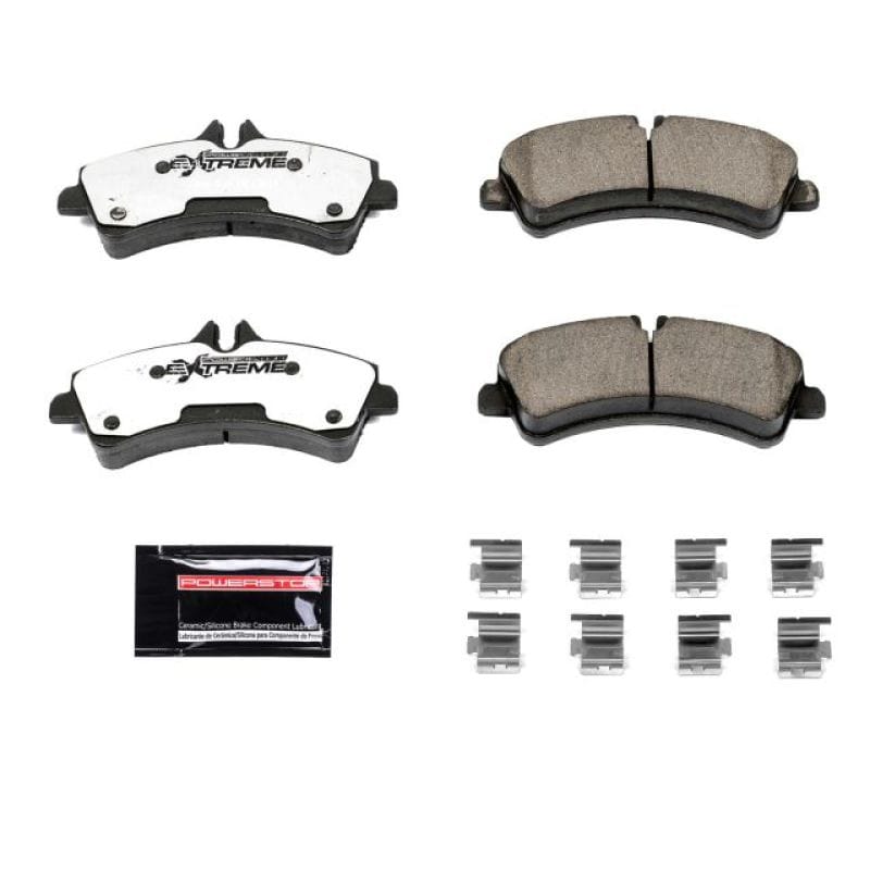 PowerStop — PowerStop - Z36 Truck and SUV Carbon-Fiber Ceramic Brake Pads with Hardware Kit