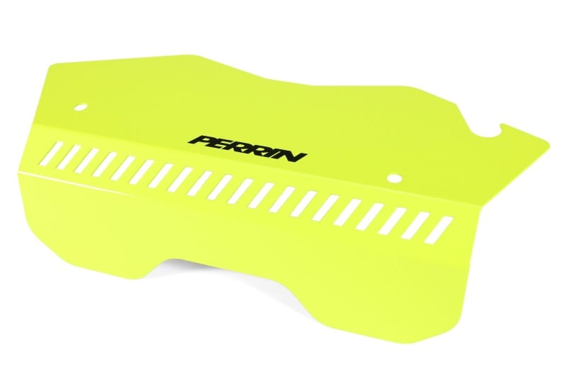 Perrin Performance — PERRIN 22-25 Subaru WRX Pulley Cover - Neon Yellow (TALL - For Use w/o PERRIN AOS)