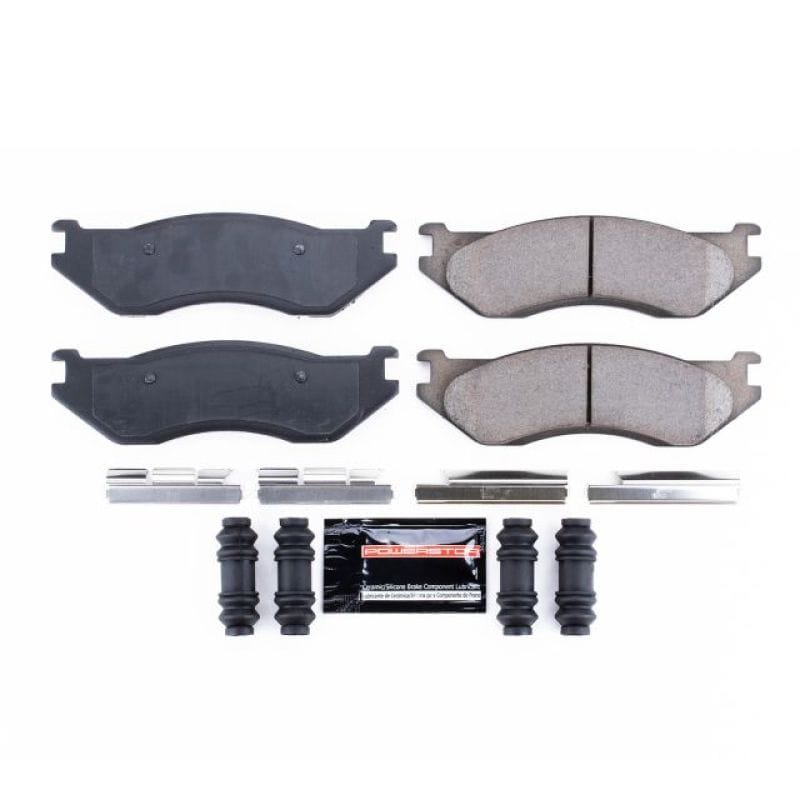 PowerStop — PowerStop - Z23 Daily Driver Carbon-Fiber Ceramic Brake Pads with Hardware Kit