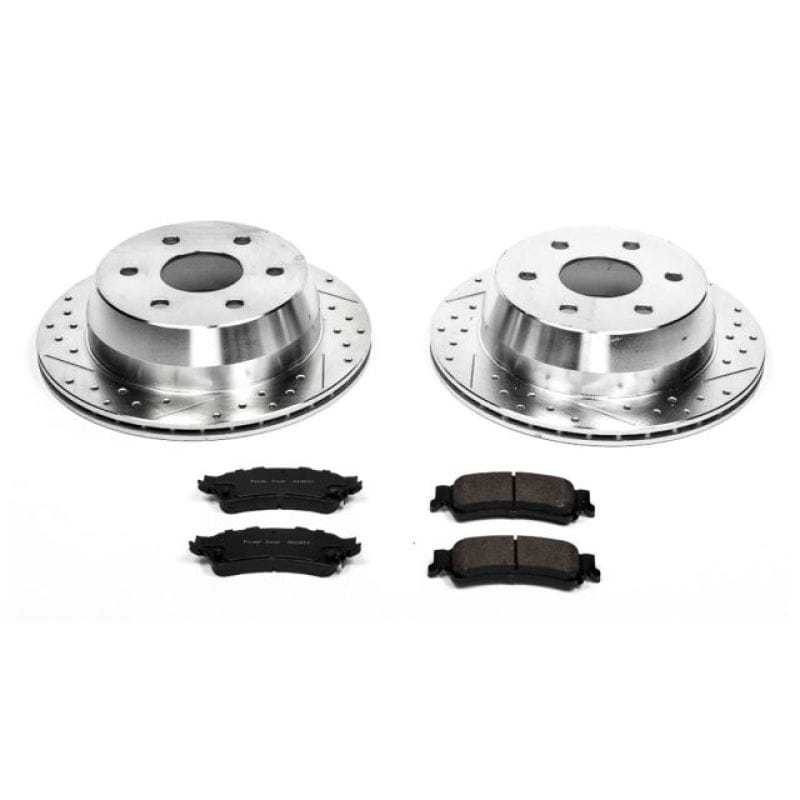 PowerStop — Z23 Daily Driver Carbon-Fiber Ceramic Brake Pad and Drilled & Slotted Rotor Kit