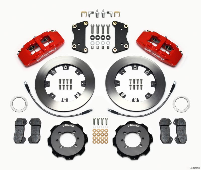 Wilwood — KIT,FRONT,FIAT 500,2012-UP,DP6,12.19x.81 RED,W/LINES