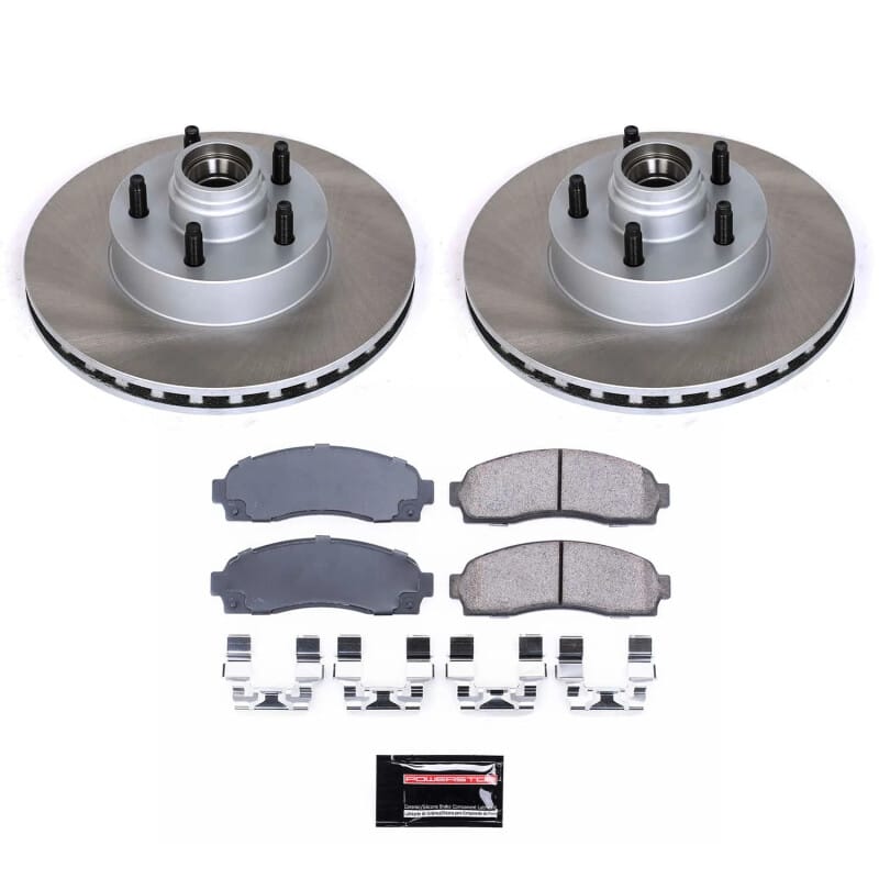 PowerStop — Semi-Coated Rotor and Low-Dust Ceramic Brake Pad Kit